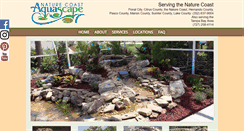 Desktop Screenshot of naturecoastaquascape.com
