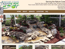 Tablet Screenshot of naturecoastaquascape.com
